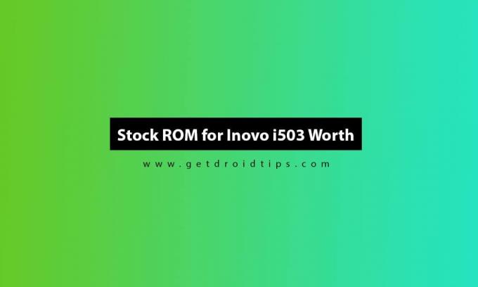 Stock ROM -levyn asentaminen Inovo i503 Worthiin (laiteohjelmisto-opas)