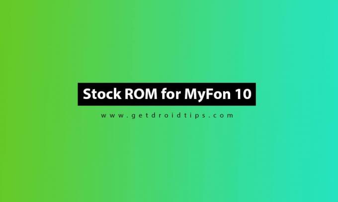 Как установить Stock ROM на MyFon 10 [файл прошивки]