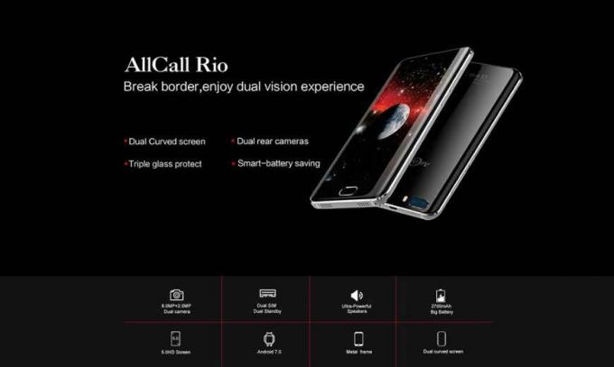 [Codul promoțional Gearbest] Allcall Rio 3G: Specificații și detalii