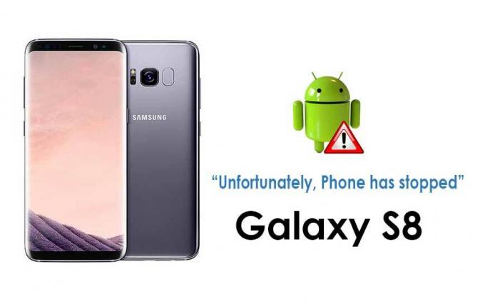 Løs Samsung Galaxy S8 med feilen "Dessverre har telefonen stoppet"