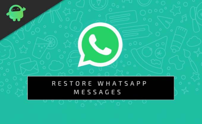 Zdaj lahko obnovite sporočila WhatsApp brez storitve Google Drive