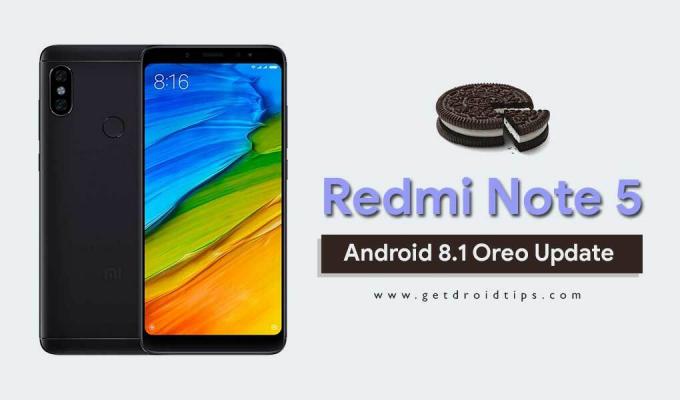 Téléchargez et installez la mise à jour Xiaomi Redmi Note 5 Android 8.1 Oreo