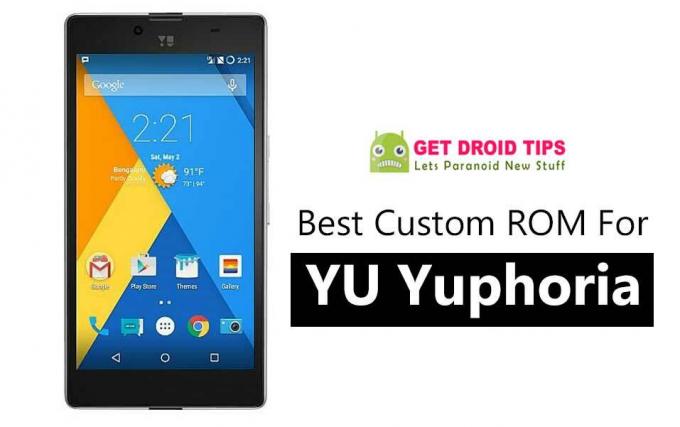Liste over alle de beste tilpassede ROM-ene for YU Yuphoria
