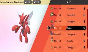 Kur rasti „Scizor“ „Pokemon Sword“ ir „Shield Isle of Armor“