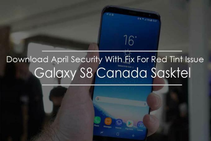 Download Update april-beveiliging voor Galaxy S8 Canada Sasktel met oplossing voor probleem met rode tint