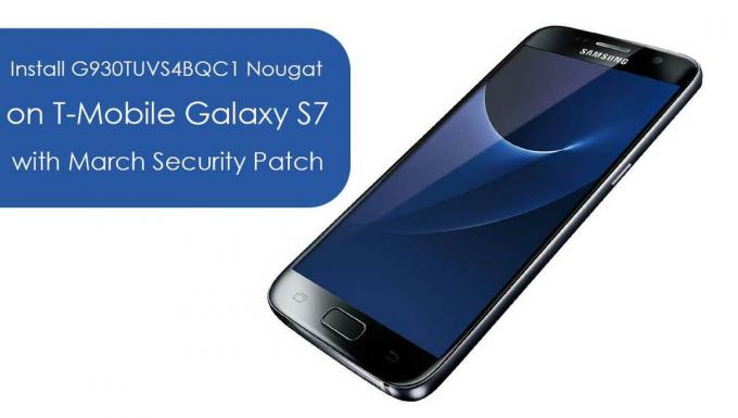Instale G930TUVS4BQC1 Nougat no T-Mobile Galaxy S7 com patch de segurança de março