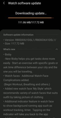 Aktualizacja OneUI 1.5 została wdrożona dla Samsung Galaxy Watch Series