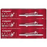 Imagen de pasta de dientes blanqueadora Colgate Optic White, menta brillante - 6.3 onzas (paquete de 3)
