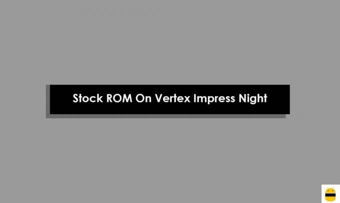 Vertex Impress Night'ta Stok ROM