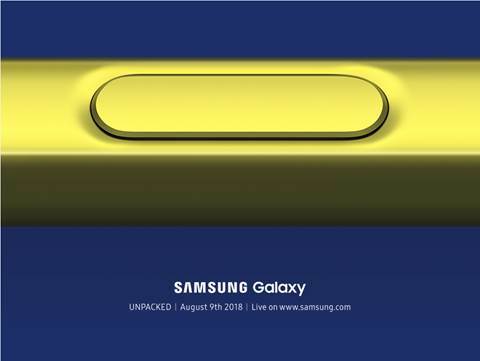 Примечание 9, новый S-Pen, выпущенный в Samsung, распакован 9 августа