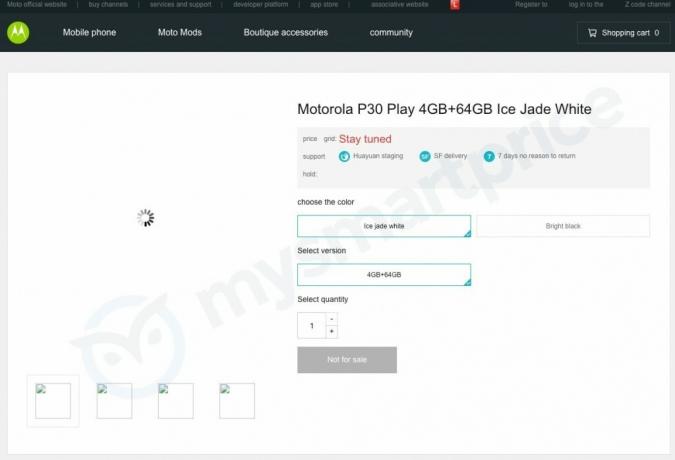 Moto Rola P30 Play productpagina