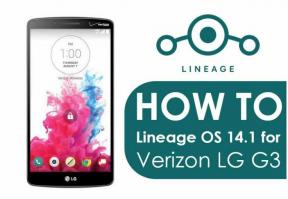 Sådan installeres Official Lineage OS 14.1 på Verizon LG G3
