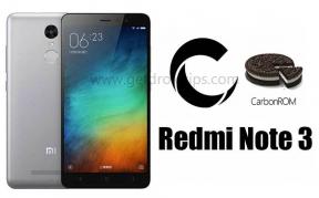Актуализирайте CarbonROM на Redmi Note 3, базиран на Android 8.1 Oreo