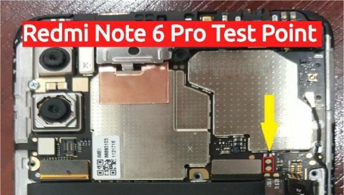 Puntos de prueba de Redmi Note 6 Pro