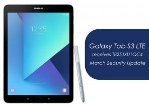 Samsung Galaxy Tab S3 LTE riceve l'aggiornamento di sicurezza di marzo T825JXU1QC4