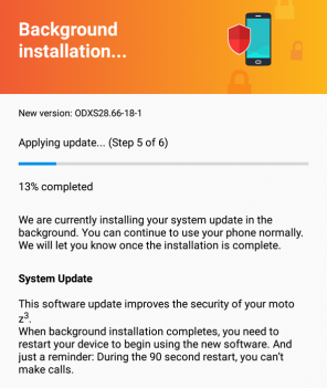 Lataa ODXS28.66-18-1: Verizon Motorola Moto Z3 August 2018 Security