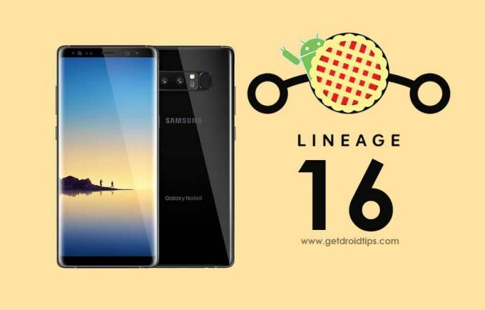 Scarica e installa Lineage OS 16 su Galaxy Note 8 (9.0 Pie)