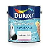 „Dulux Easycare“ vonios minkštųjų blizgesių emulsijos dažų, skirtų sienoms ir luboms, vaizdas - gryna briliantinė balta 2. 5 litrai