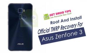 Izkoristite in namestite obnovitev TWRP za Asus Zenfone 3 ZE552KL / ZE520KL