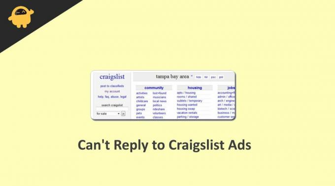 Pourquoi ne puis-je pas répondre aux annonces Craigslist