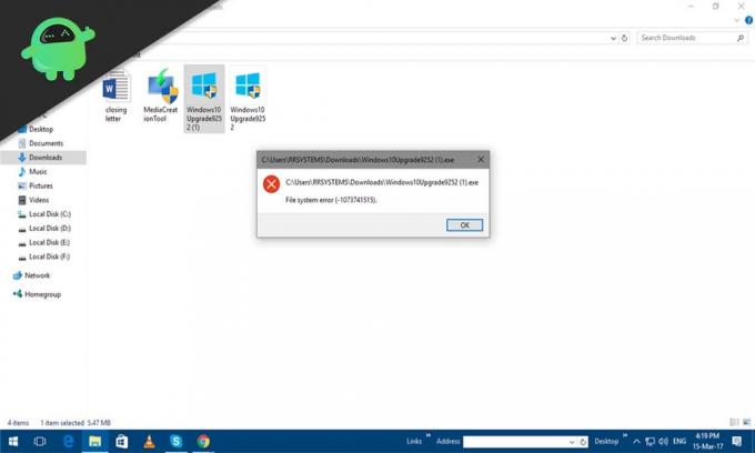 Cómo reparar el error del sistema de archivos 1073741515 en Windows 10