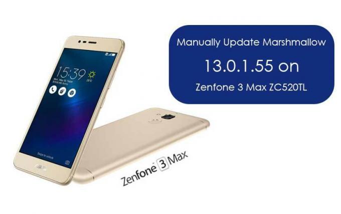 Opdater Marshmallow manuelt 13.0.1.55 på Zenfone 3 Max ZC520TL