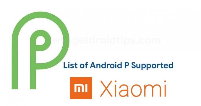 Android 9.0 Pie-støttet Xiaomi