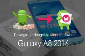 Kaip sumažinti „Galaxy A8 2016 Nugat“ versiją į „Marshmallow“ (A810S / A810F)