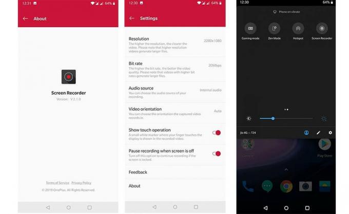 OnePlus 7 Pro Screen Recorder App