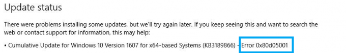 קבלת שגיאה 0x80D05001 בעת הורדה מחנות Windows 10