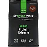 Image de la poudre de protéine Vegan Extreme | 100% d'origine végétale | Vitamines et minéraux ajoutés | Shake faible en gras | LA PROTÉINE FONCTIONNE | Soie au chocolat | 1 kg