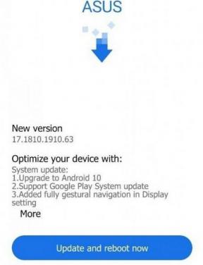 Baixe a atualização estável do Asus Zenfone 6 Android 10: 17.1810.1910.63 (6Z)