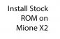Stock ROMin asentaminen Mione X2: lle [Firmware Flash File / Unbrick]