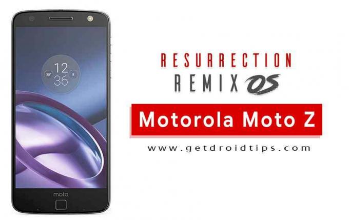 Päivitä Resurrection Remix Oreo Moto Z: ssä (Android 8.1 Oreo)