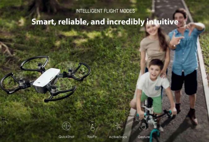DJI Spark Mini RC Selfie Drone en Gearbest