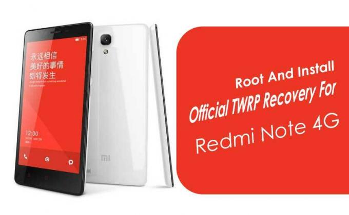 Gyökér és telepítse a hivatalos TWRP helyreállítást a Xiaomi Redmi Note 4G-hez