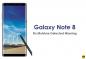 Arquivos de solução de problemas do Samsung Galaxy Note 8