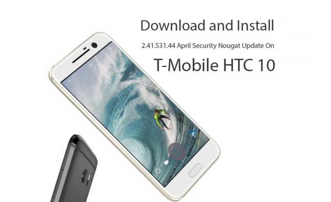 Letöltés A 2.41.531.44 április biztonsági frissítés frissítésének telepítése a T-Mobile HTC 10 készülékre