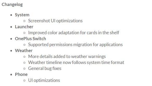OnePlus 5 / 5T Open Beta 29 e 27