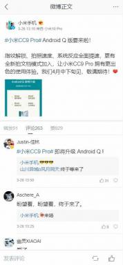 Xiaomi Mi CC9 Pro, Nisan ayında Android 10'u alacak