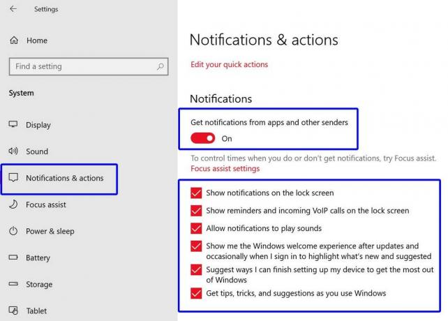 Correction: les bannières de notifications ne s'affichent pas sur Windows 10