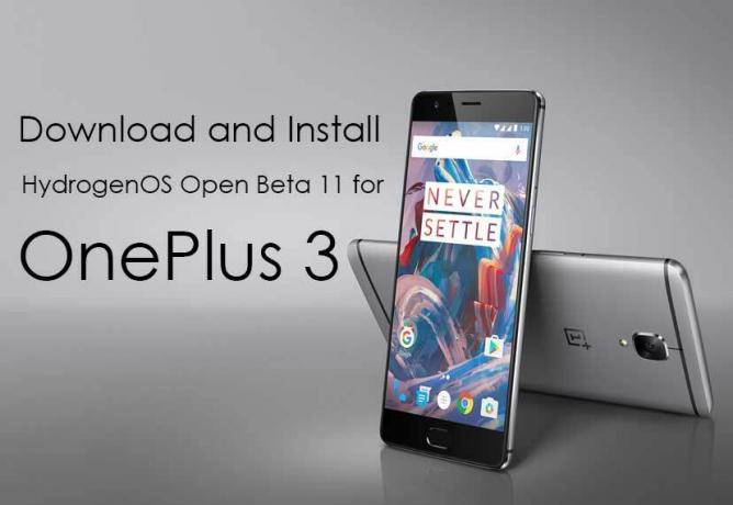 Descargue e instale HydrogenOS Open Beta 11 para OnePlus 3