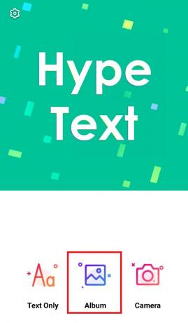 Rakendus Hype Text