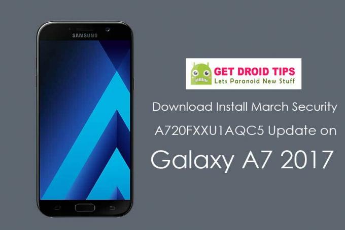 Last ned Installer A720FXXU1AQC5 mars sikkerhetsoppdatering for Galaxy A7 2017 (Marshmallow)