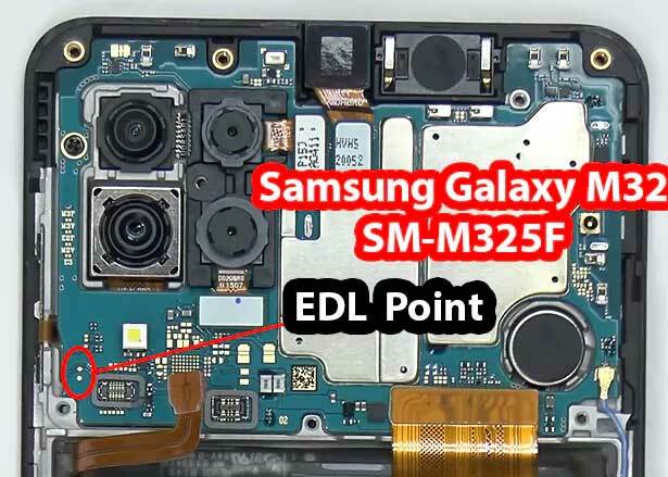 Samsung M32 SM-M325F UFS testpunkt | ISP PinOUT | EDL-läge