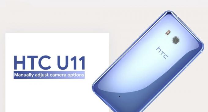 Cara menyesuaikan opsi kamera secara manual pada HTC U11 menggunakan mode pro