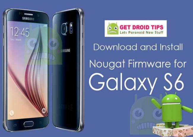 Laadige alla installige G920FXXU5EQDE Nougat Galaxy S6 VIA Germany O2 jaoks