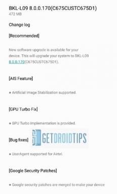 Honor View 10 Software-update BKL-L09 8.0.0.170 Brengt AIS en GPU Turbo