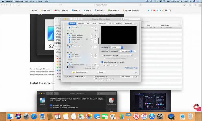 MacOS पर AppleTV स्क्रीनसेवर कैसे प्राप्त करें