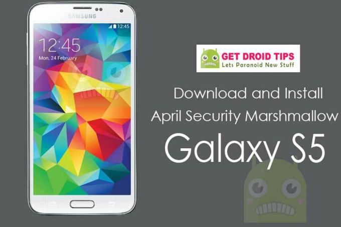 Laadige alla Installige G900FZHS1CQD1 aprilli turvavärv Galaxy S5 jaoks